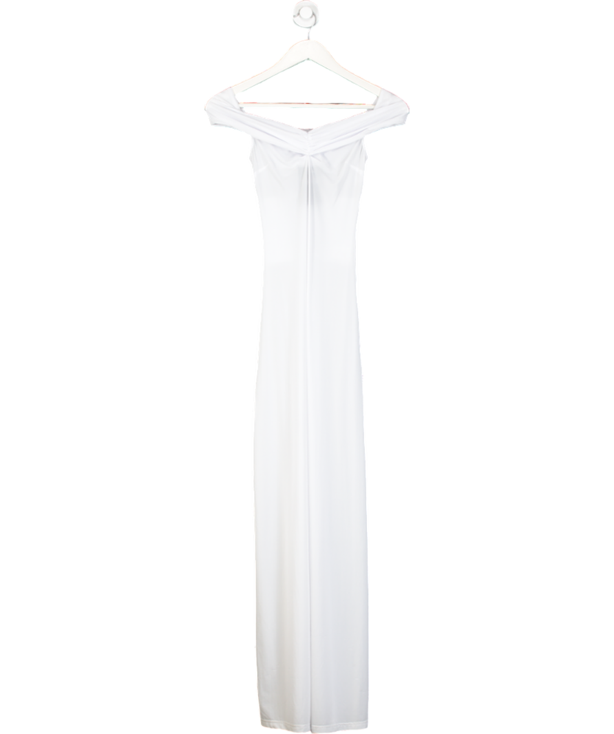 Amelie Teje White Jolie Sheer Gown UK XS