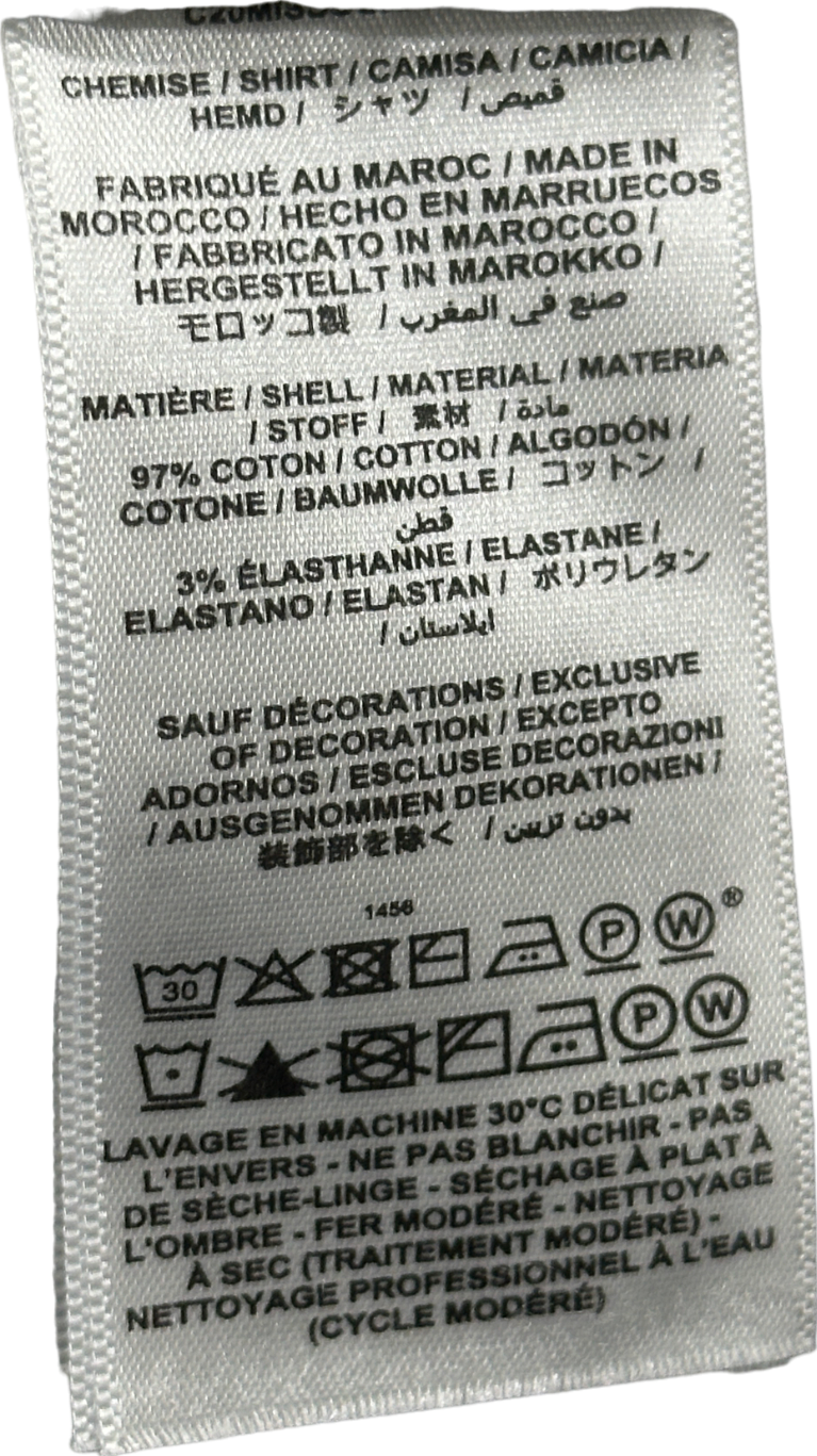 Bonpoint White and Blue Quilted Shirt UK 14