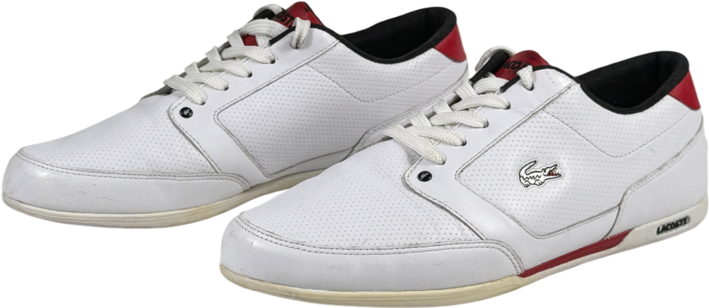 LACOSTE Vintage Retro White Trainers UK 9 EU 43 👞