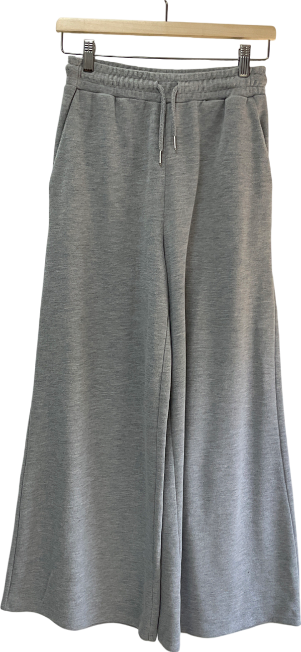 ZARA Grey Wide Leg Joggers UK S