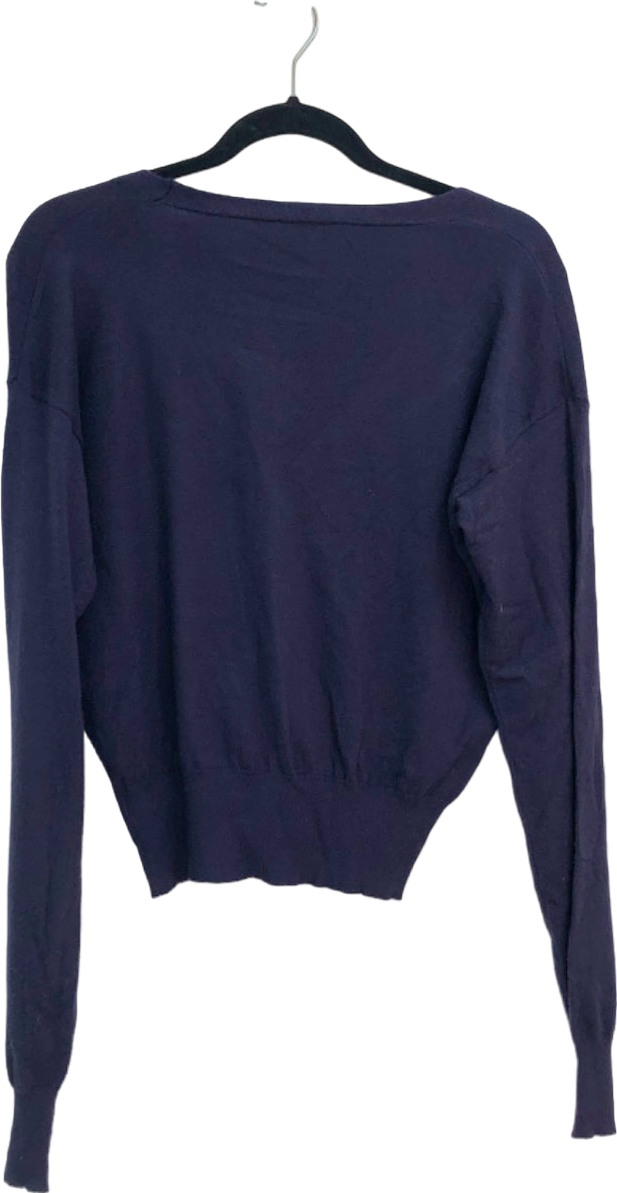 Dazy Navy Blue V-Neck Cardigan UK L