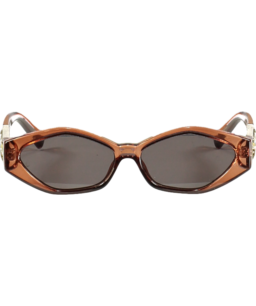 Le Specs Brown Petit Panthere Cat Eye Sunglasses One Size