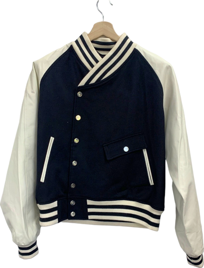 Somar Black and White Noren Varsity Jacket UK L