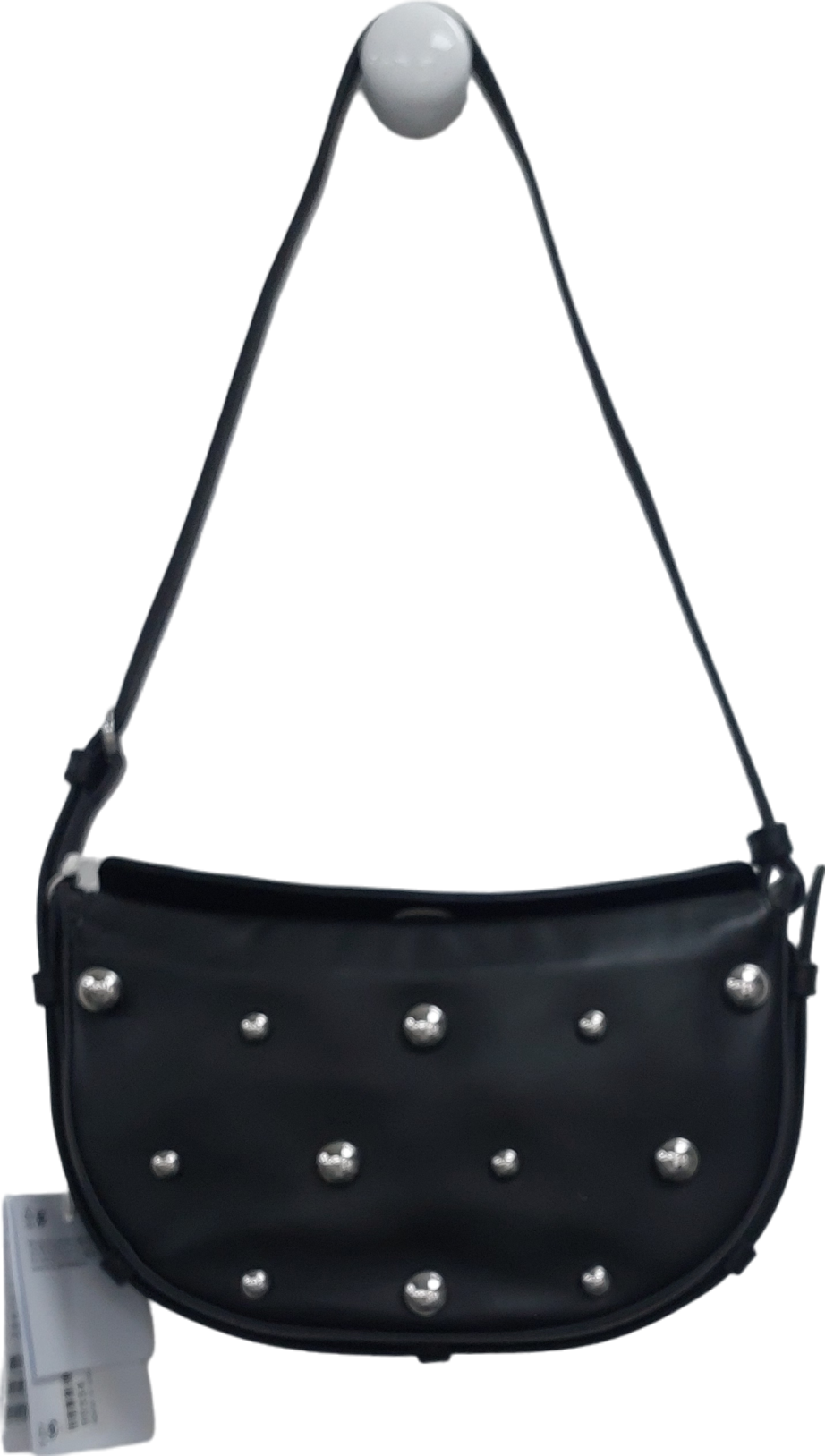 & Other Stories Black Stud Detail Shoulder Bag