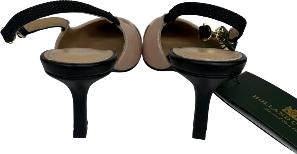 Holland Cooper Beige Regency Kitten Heel UK 3 EU 36 👠