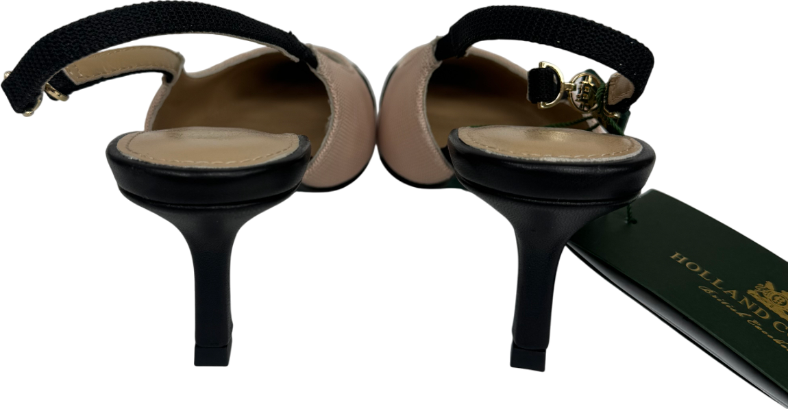 Holland Cooper Beige Regency Kitten Heel UK 3 EU 36 👠