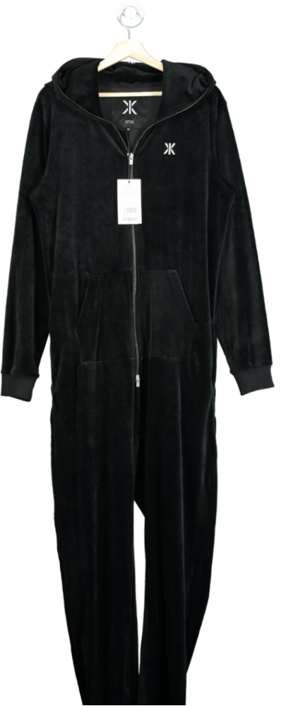 OnePiece Black Original Velvet Jumpsuit UK M
