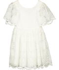 Tartine et Chocolat White Floral Embroidered Dress 12 Years