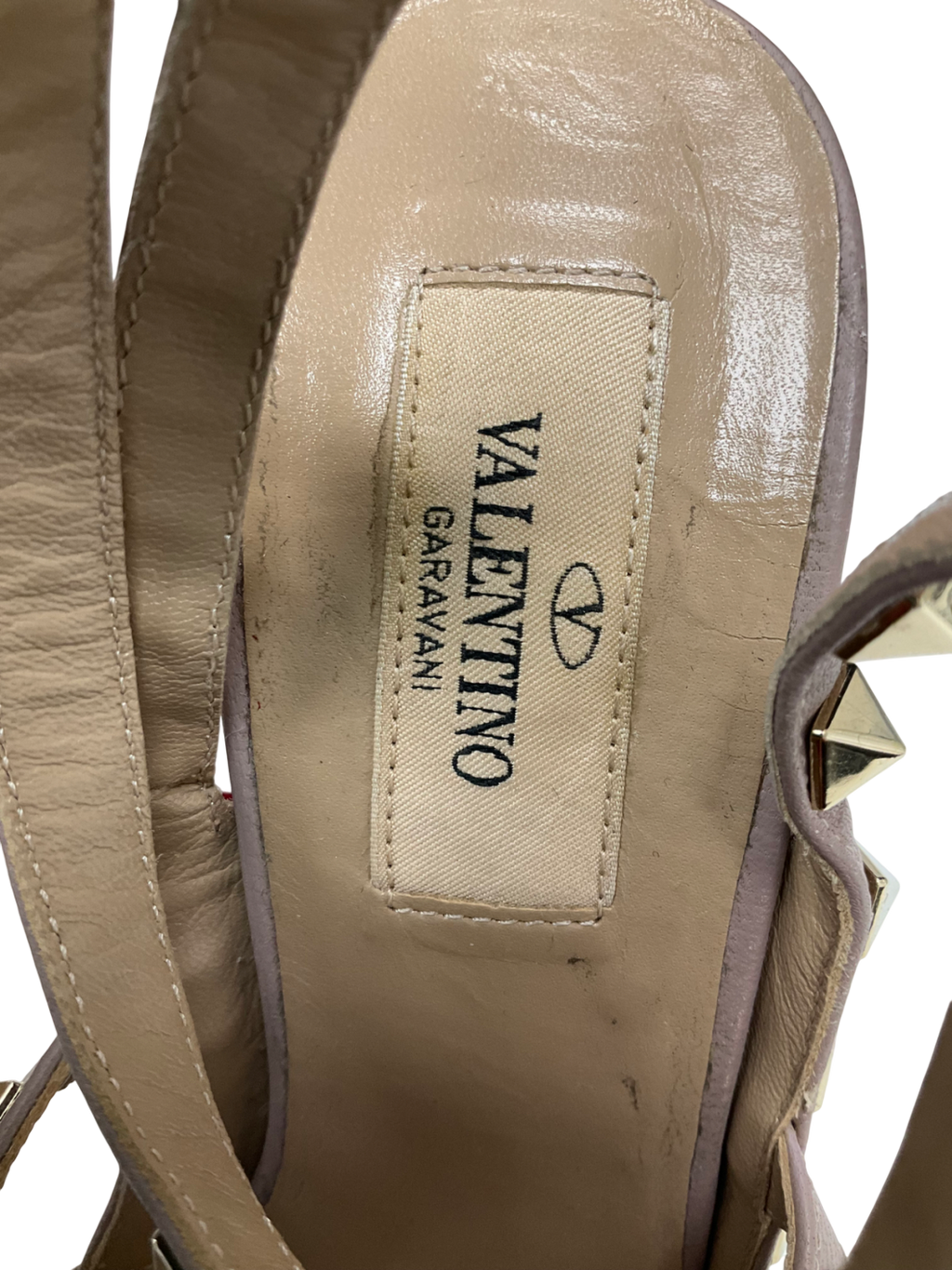 Valentino Garavani Red Patent Leather Rockstud Ankle Strap Pumps UK 4 EU 37 👠