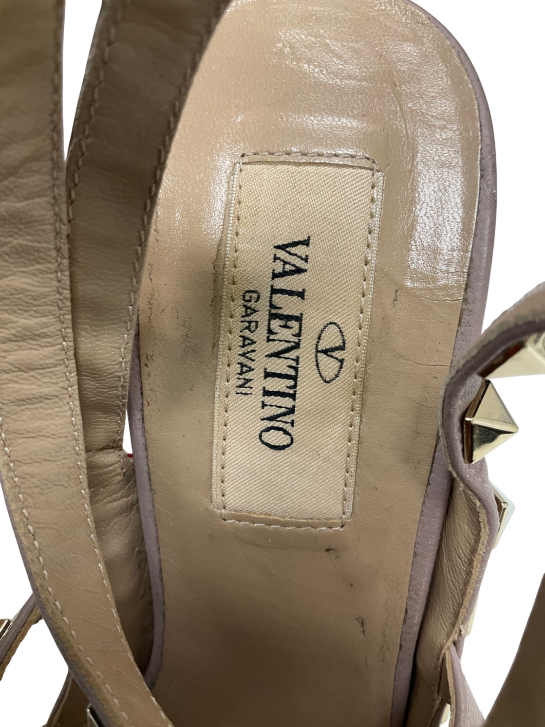 Valentino Garavani Red Patent Leather Rockstud Ankle Strap Pumps UK 4 EU 37 👠