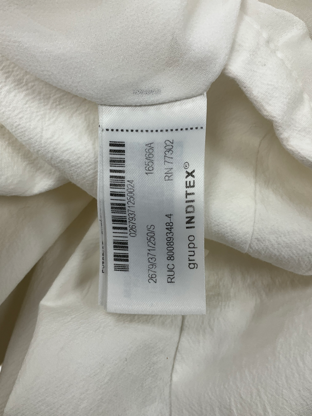 ZARA White Collection Bubble Hem Midi Skirt UK S