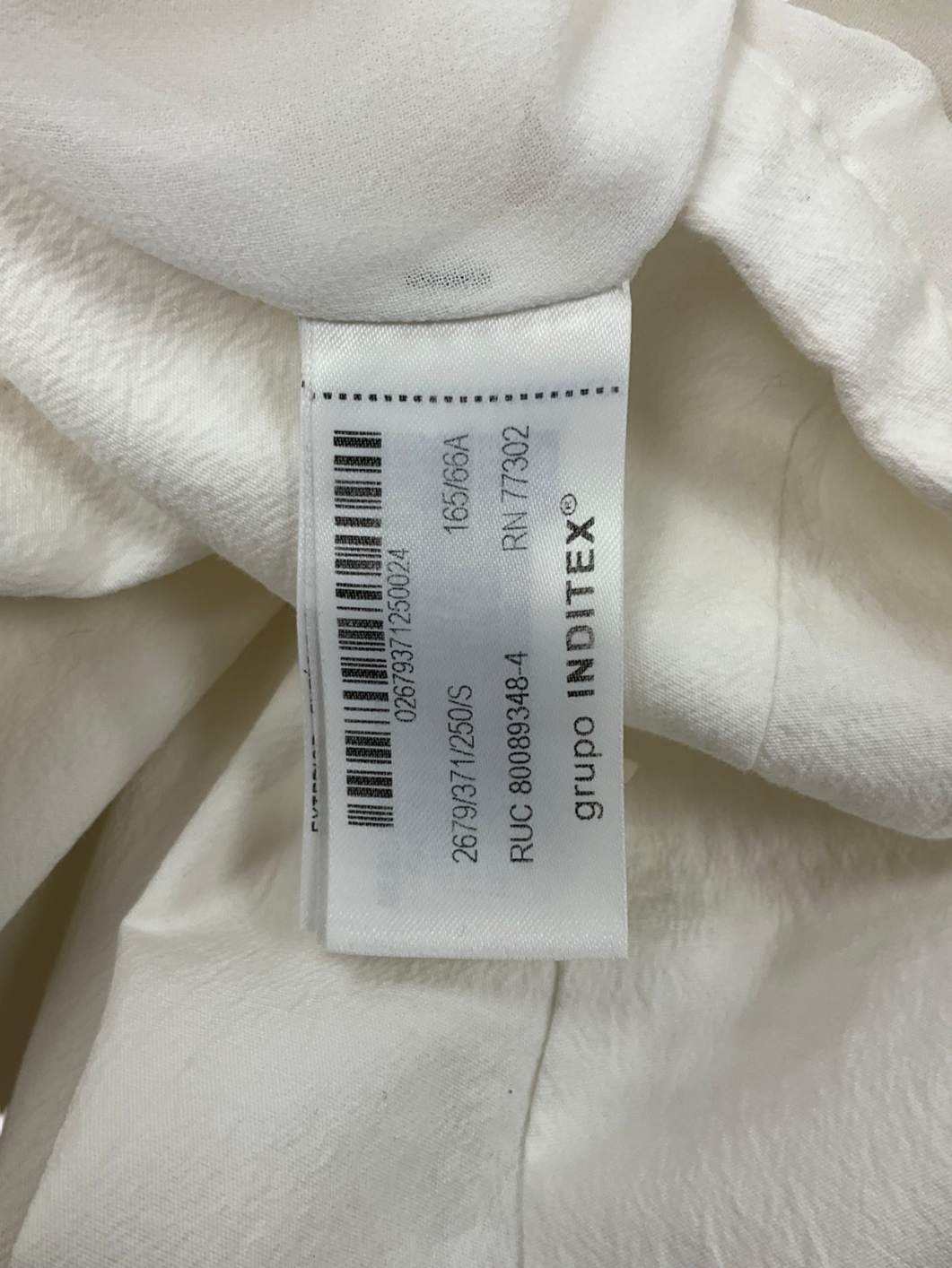 ZARA White Collection Bubble Hem Midi Skirt UK S