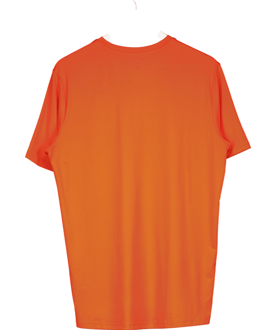 Under Armour Orange Vanish Energy Short Sleeve Shirt UK M