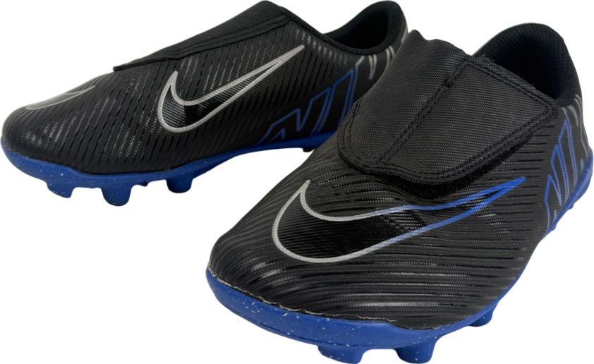 Black Nike Velcro Football Boots UK 12.5 EU 31 👼