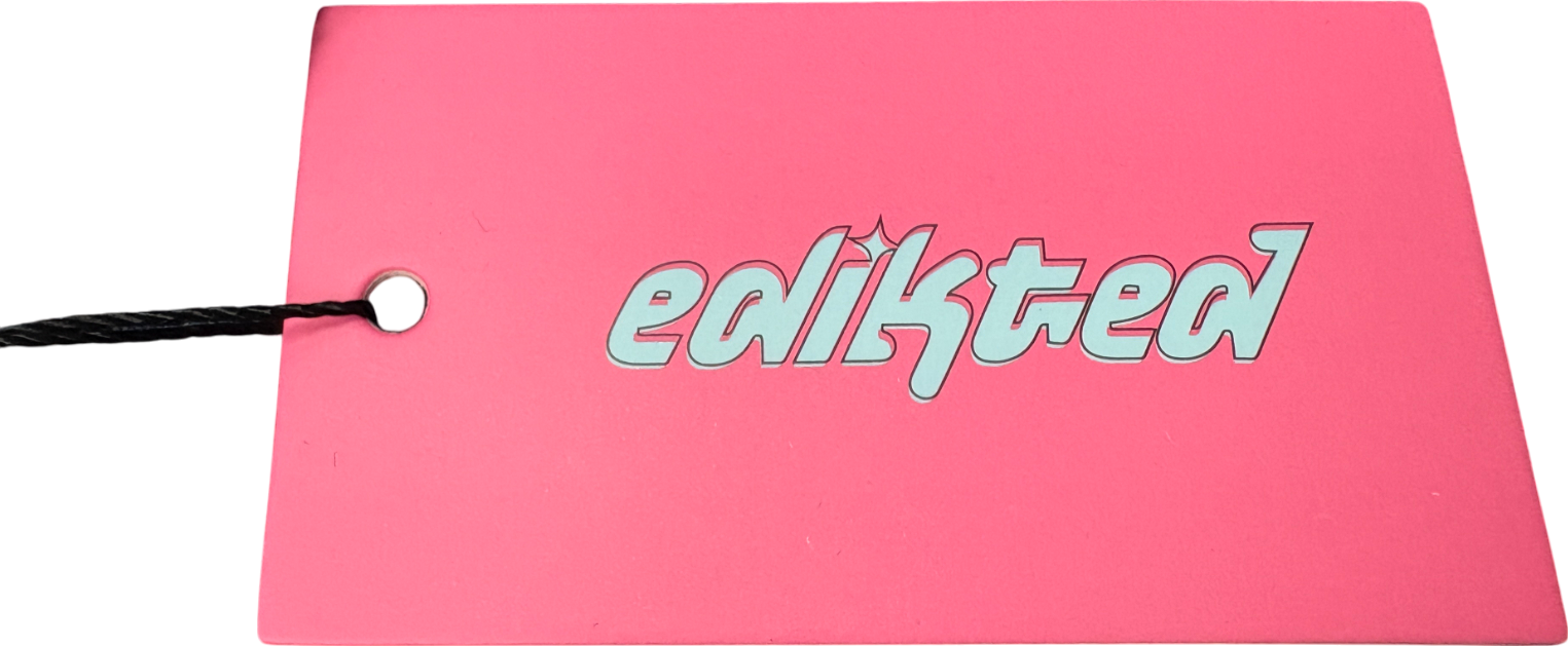 Edikted Blue Valencia Ruffle Maxi Skirt UK S