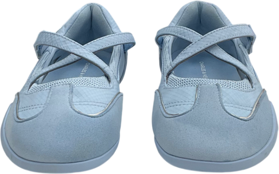 Charles & Keith Blue Mika Crossover Mary Jane Trainers / Sneakerinas  UK 4 EU 37
