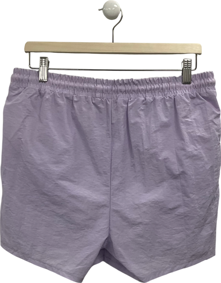 boohooMan Purple Short Length Crinkle Shell Swim Shorts UK L