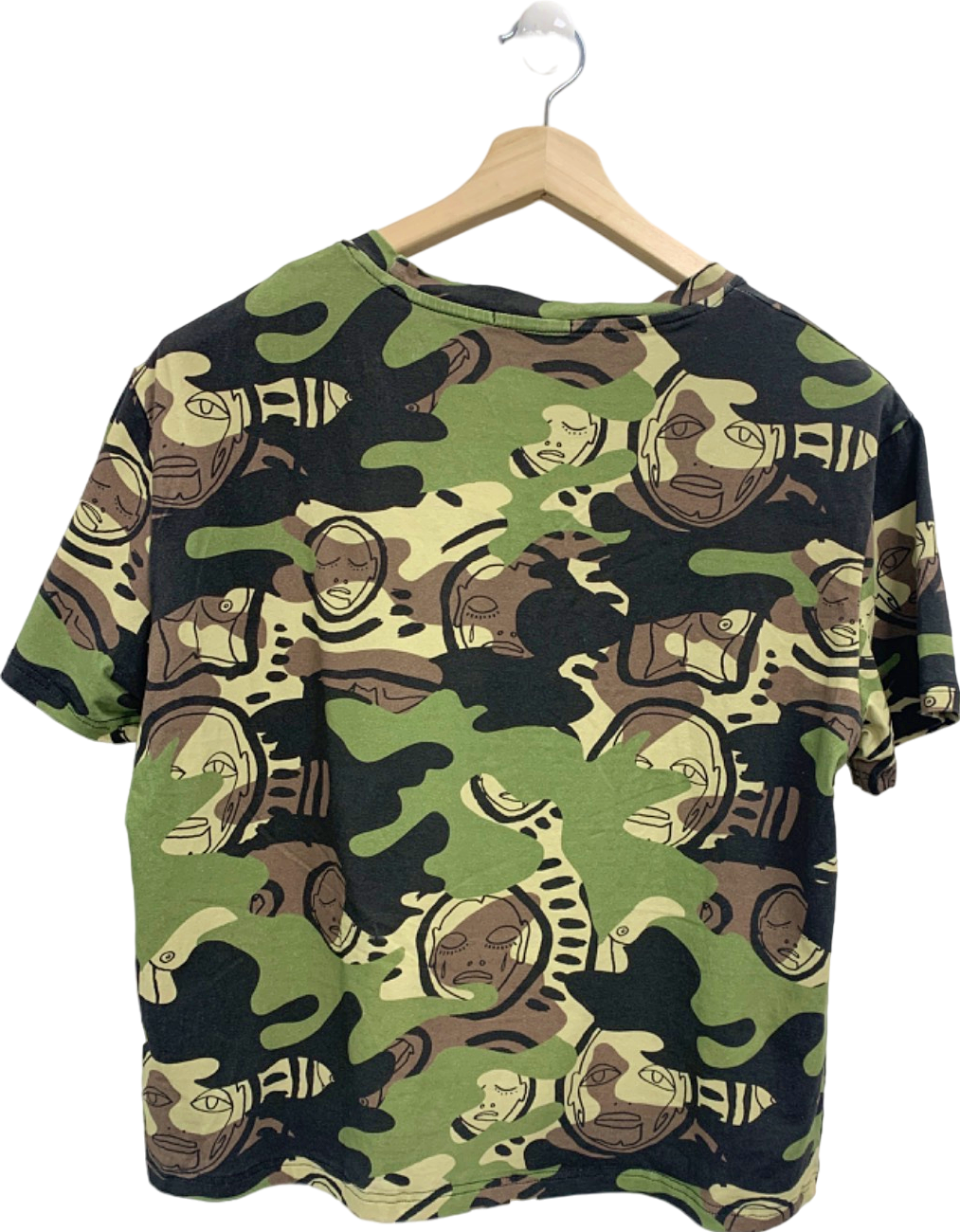 Patrick Church Green Camouflage T-shirt UK M