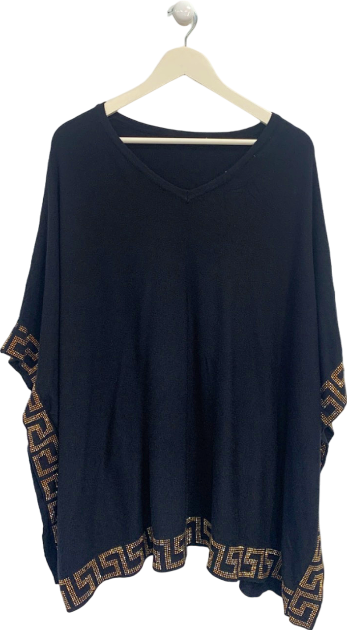 Black Poncho UK XXL