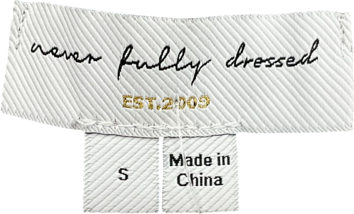 Never Fully Dressed Zazi Jumper Metallic UK S