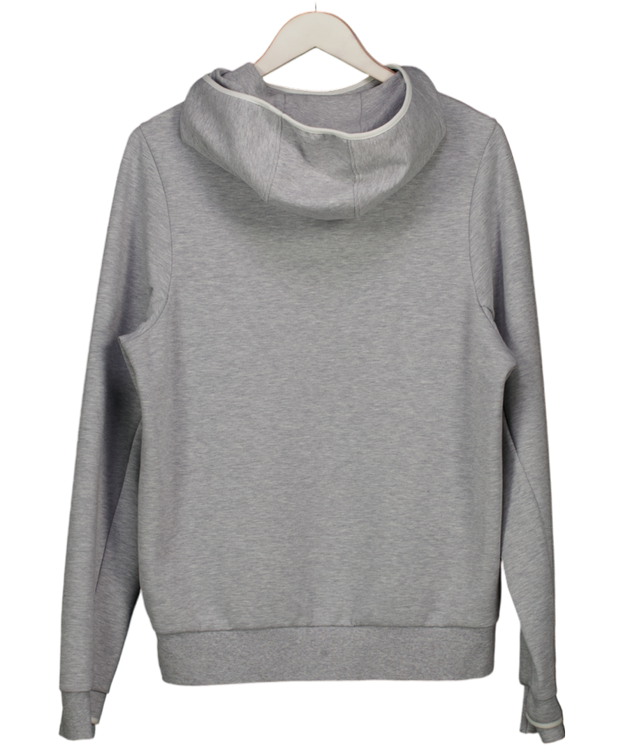 Lacoste Grey Funnel Neck Hoodie UK M
