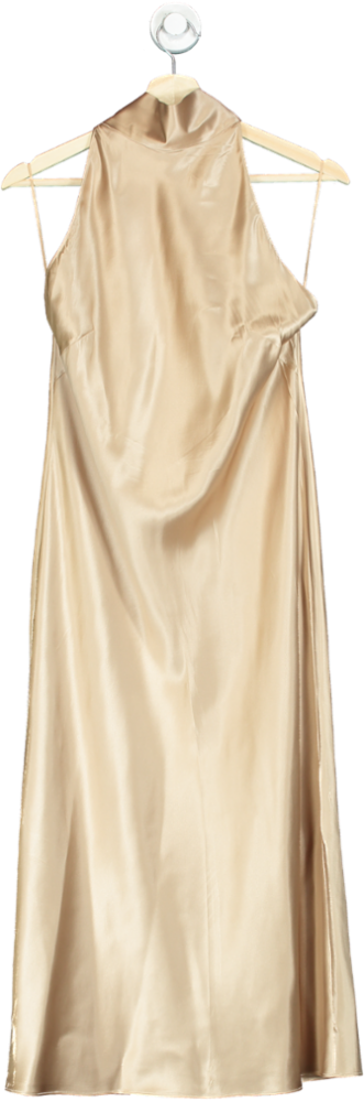 LilysilkSilk Halter Neck Midi-Dress UK 10
