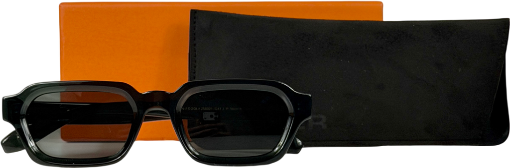 MELLER Green Tana Oval Sunglasses  in Case / Box