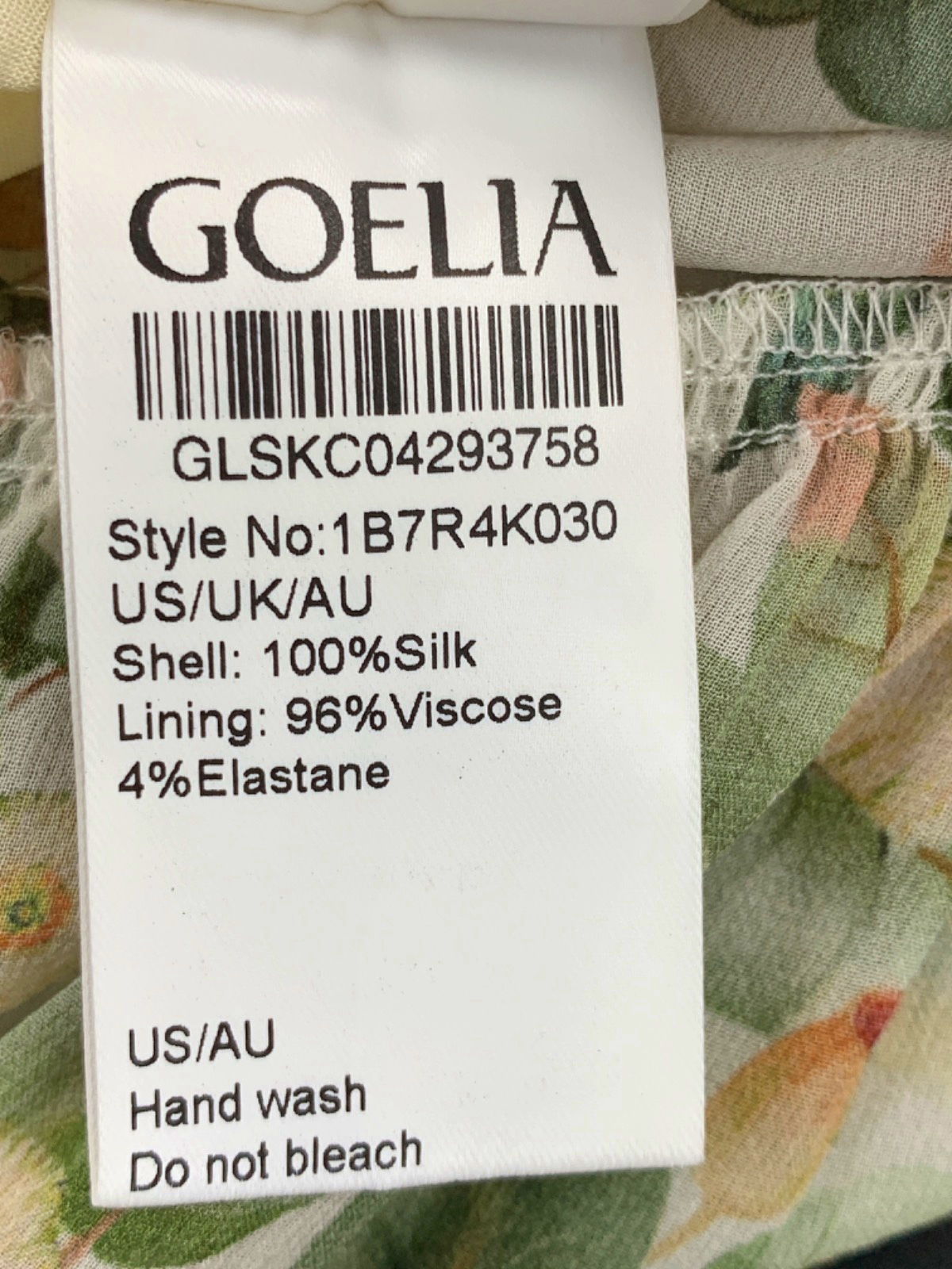 Goelia White Floral Pleated Midi Dress UK XS