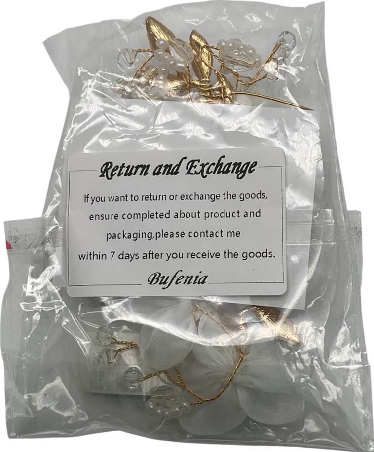 Bufenia White Bridal Hair Comb One Size