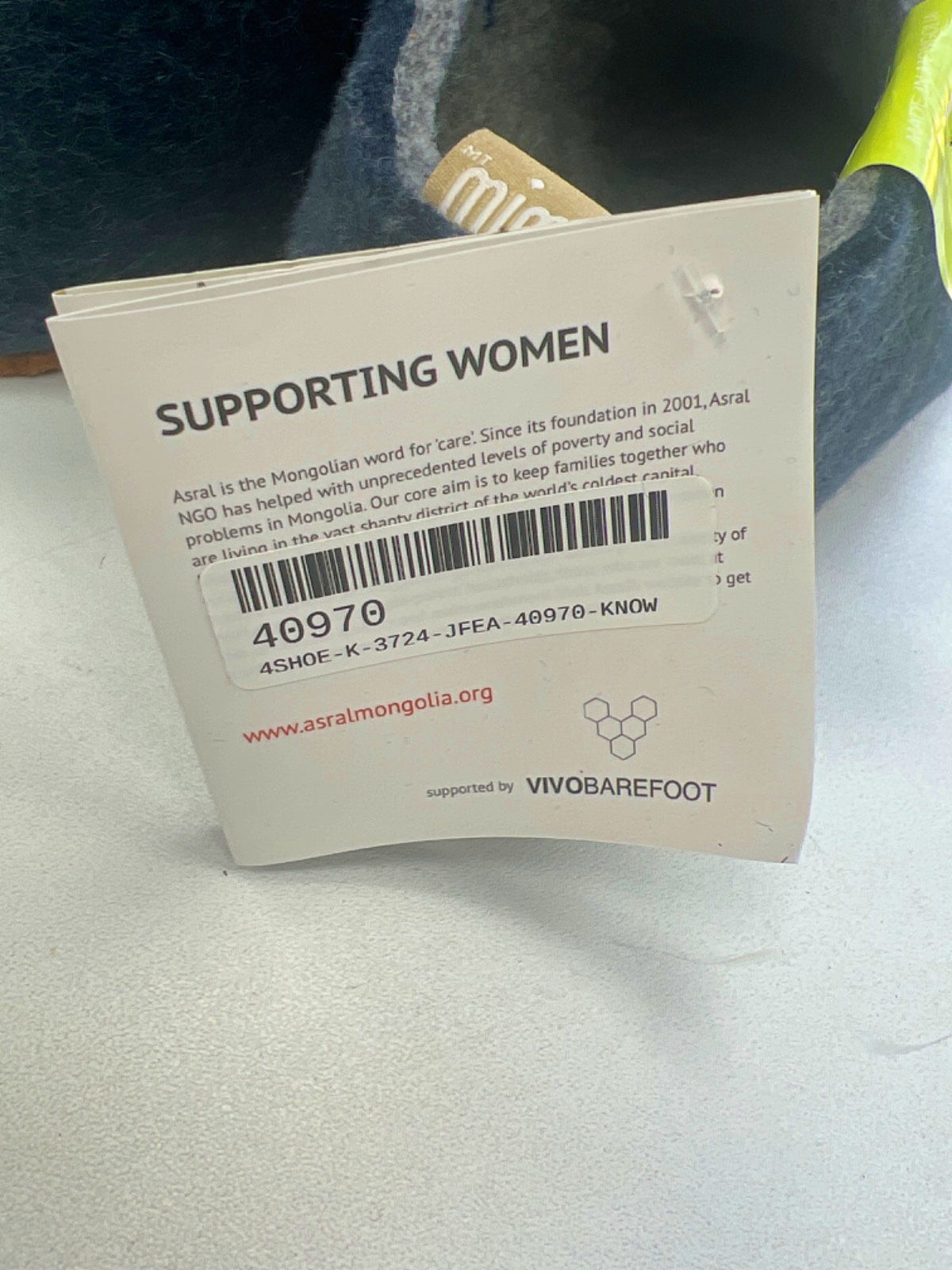 Mim Blue Hand-felted Wool Slippers EU 37 UK 4