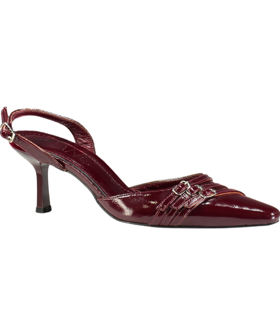 manc Red Skyler-merlot pointed heels UK 6 EU 39