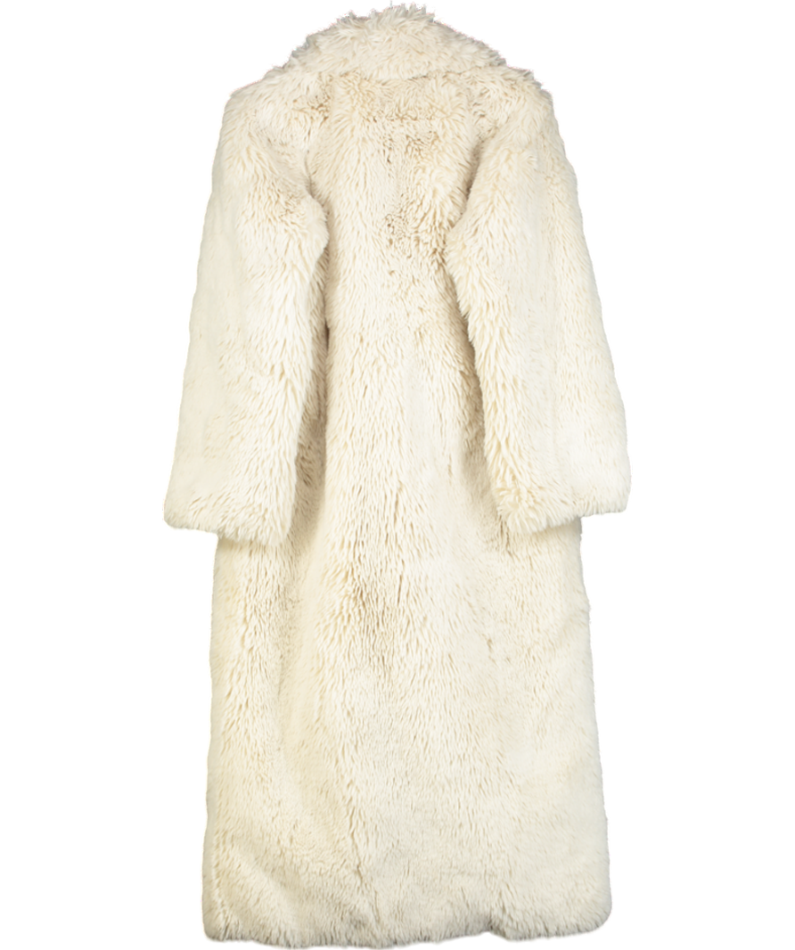 Camila Coelho Cream Francisca Coat UK S