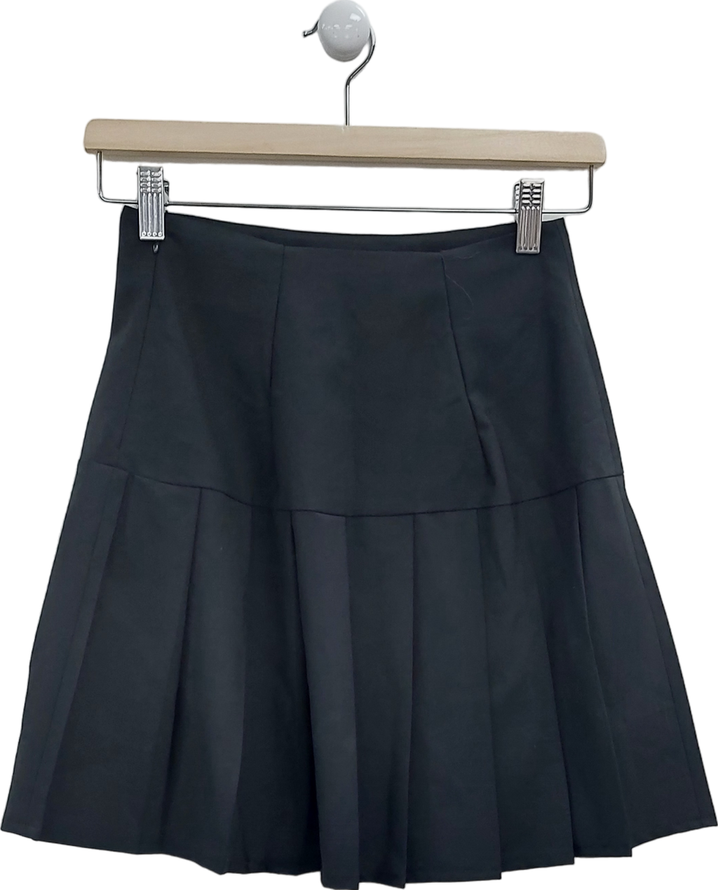 HUGO BOSS Black Pleated Mini Skirt UK 4