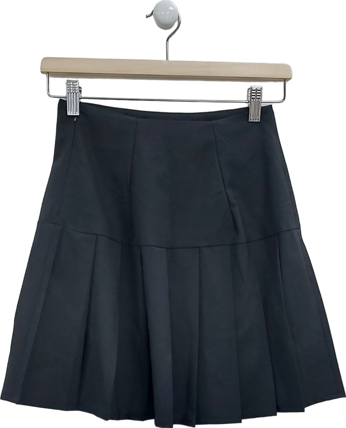 HUGO BOSS Black Pleated Mini Skirt UK 4