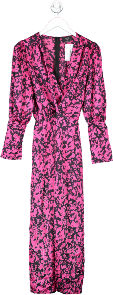 AX Paris Pink Long Sleeve Maxi Dress UK 8