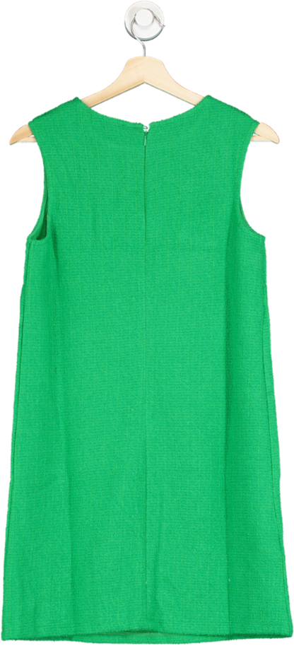Mango Green Sleeveless Textured Mini Dress UK 10