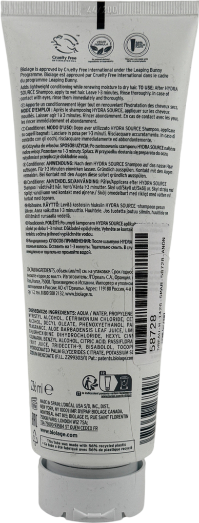 Biolage Hydrasource Conditioner 236ml