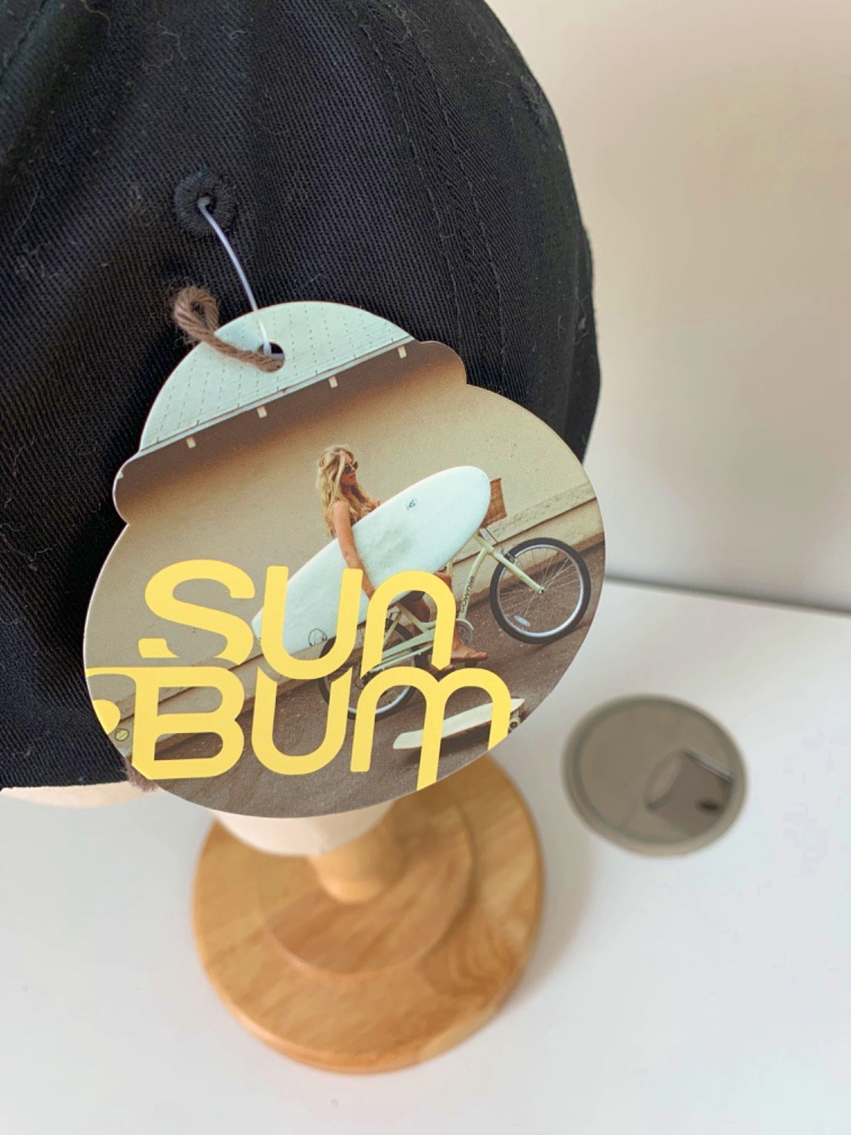 Sun Bum Black Baseball Cap One Size