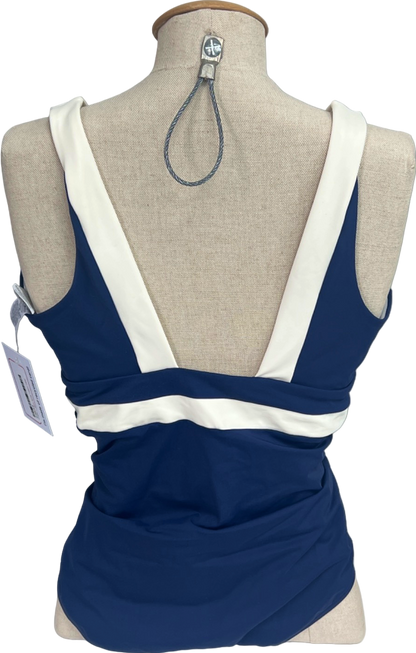 Boden Navy & White Riviera Swimsuit UK 16