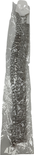 Metallic Diamante Chain Belt One Size