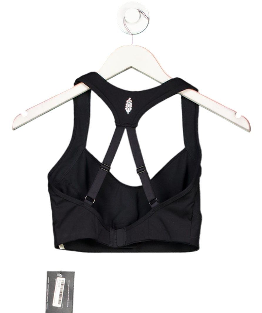 Free People Movement Black Strappy Racer Back Sports Bra UK S