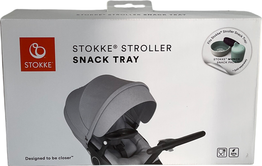 Stokke Black Stroller Snack Tray New Boxed