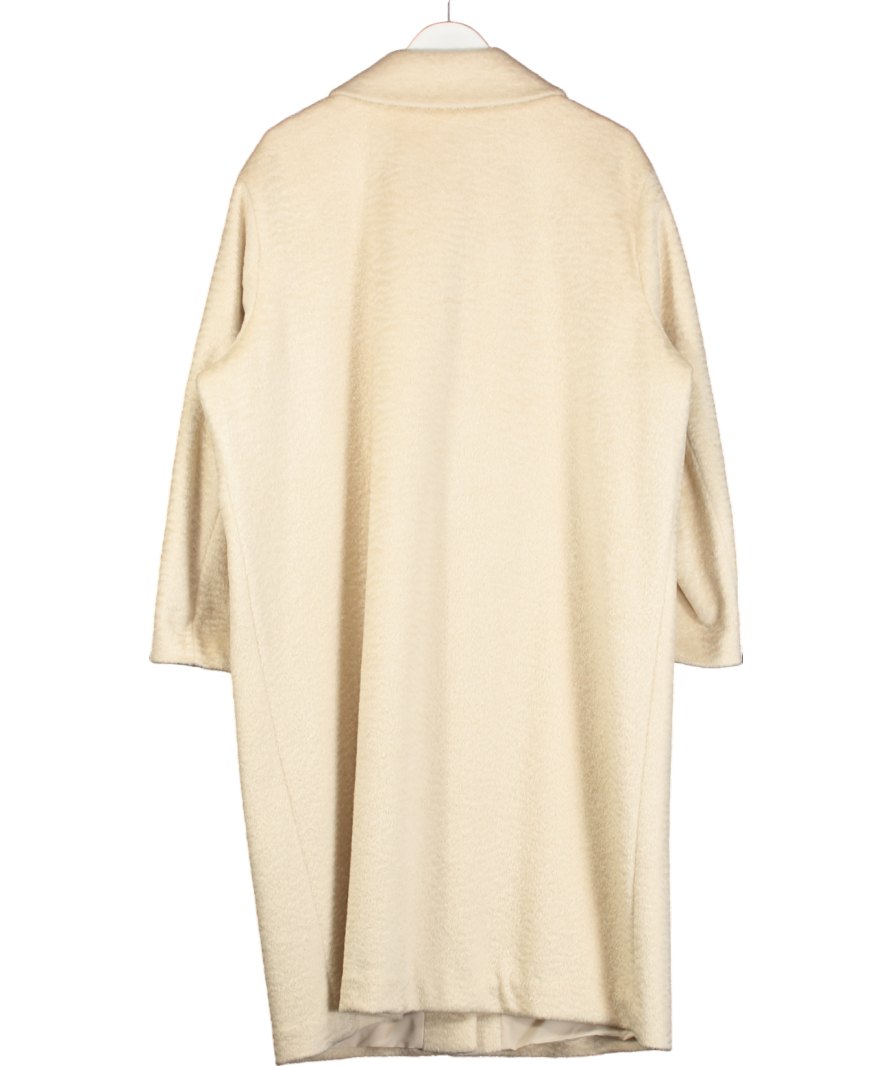 M&S Cream Collection Brushed Textured Car Coat UK 20