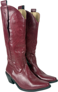 DIA STUDIOS Red Blair Burgundy Cowboy Boots UK 6 EU 39