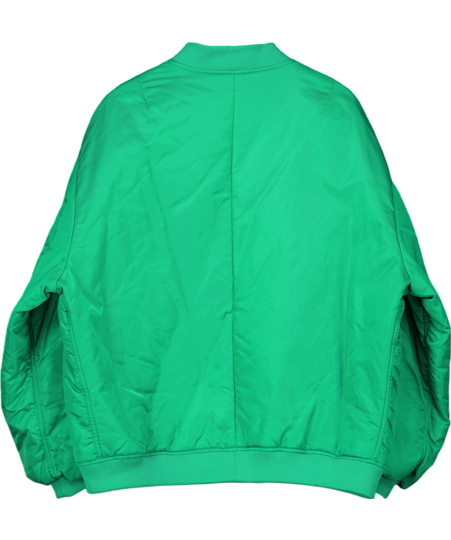 The Frankie Shop Green Astra Oversized Padded Shell Bomber Jacket UK M/L