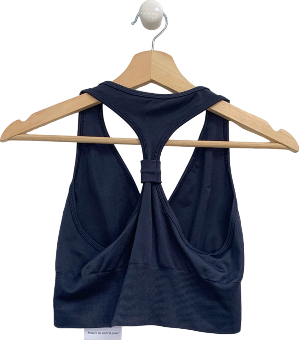 Bo + Tee Black Sports Bra UK M