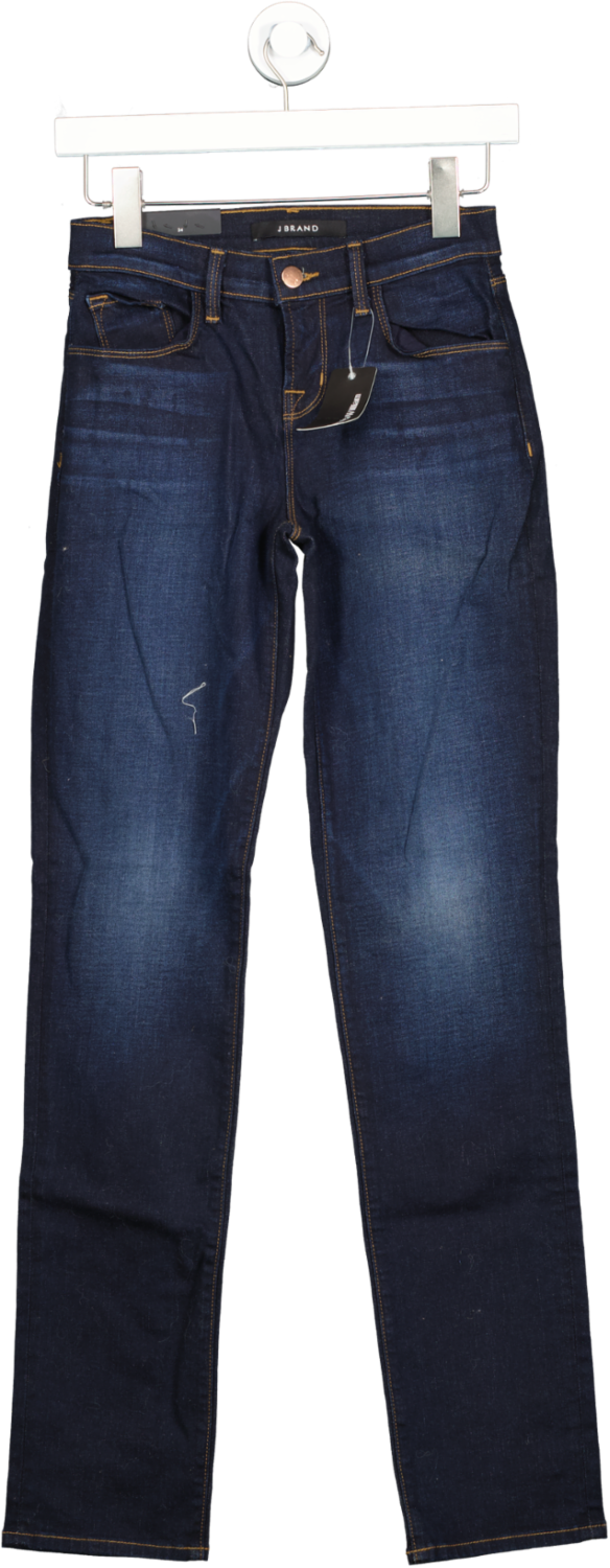 J Brand Blue Mid Rise Straight Leg Jeans BNWT W24