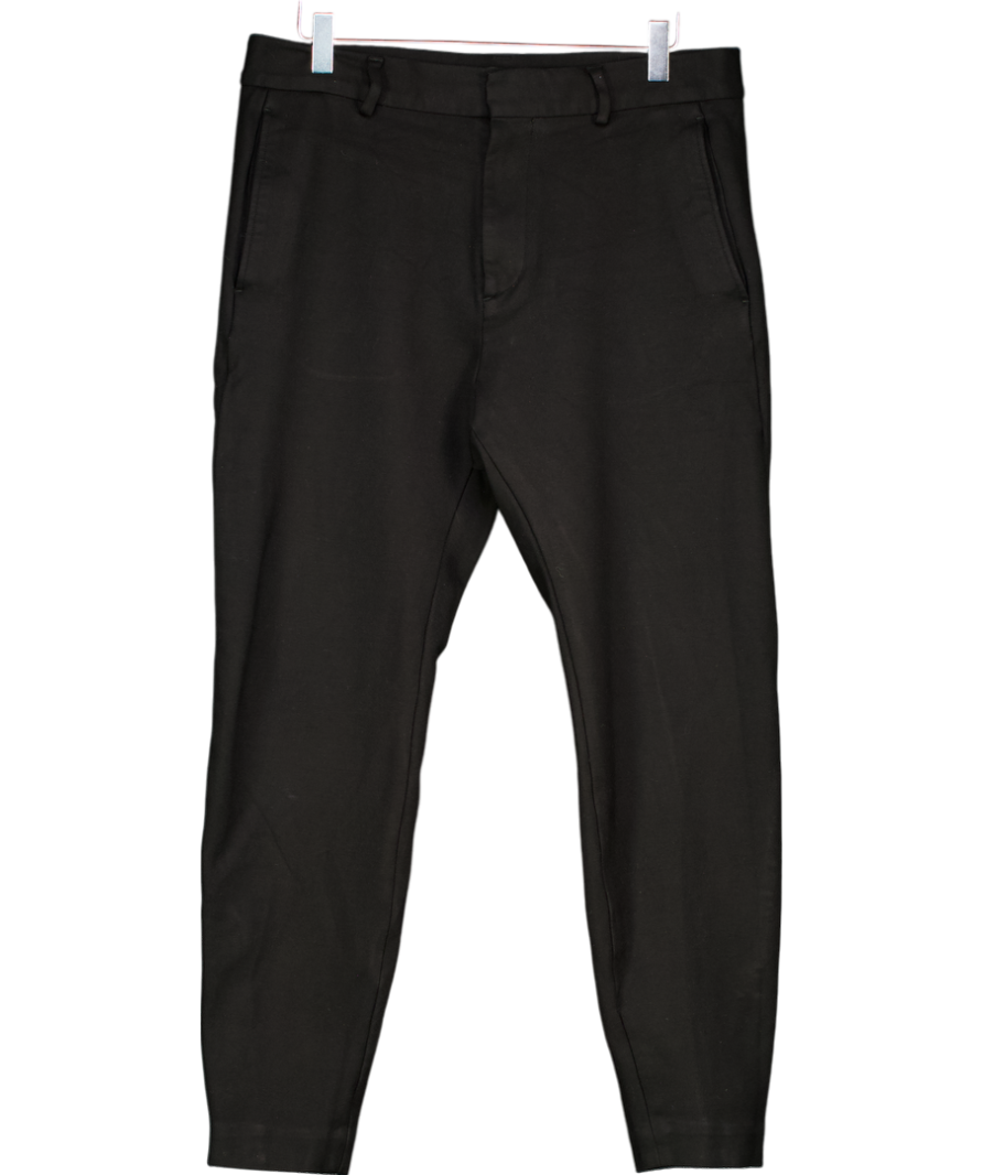 cos Black Slim Fit Trousers UK M