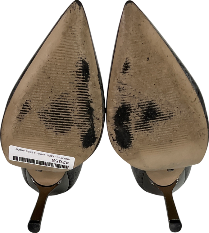 Carvela Grey Snaked Skinned Patterned Stiletto Heels UK 4 EU 37 👠