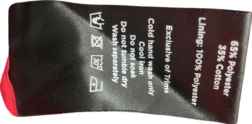 JGR & STN Red Embroidered Logo Zip Through Jacket UK 8